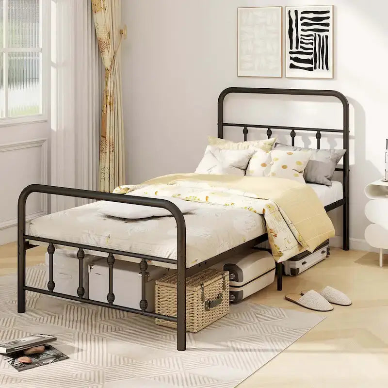 Struttura letto con testiera matrimoniale/queen/king con spazio sotto il letto
