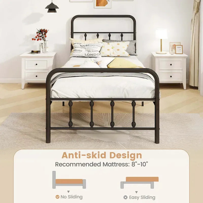 Struttura letto con testiera matrimoniale/queen/king con spazio sotto il letto