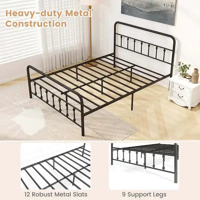 Struttura letto con testiera matrimoniale/queen/king con spazio sotto il letto