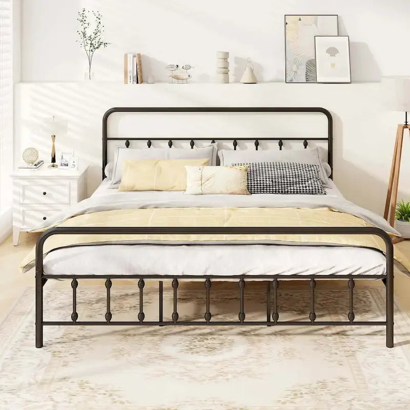Struttura letto con testiera matrimoniale/queen/king con spazio sotto il letto
