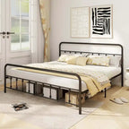 Struttura letto con testiera matrimoniale/queen/king con spazio sotto il letto