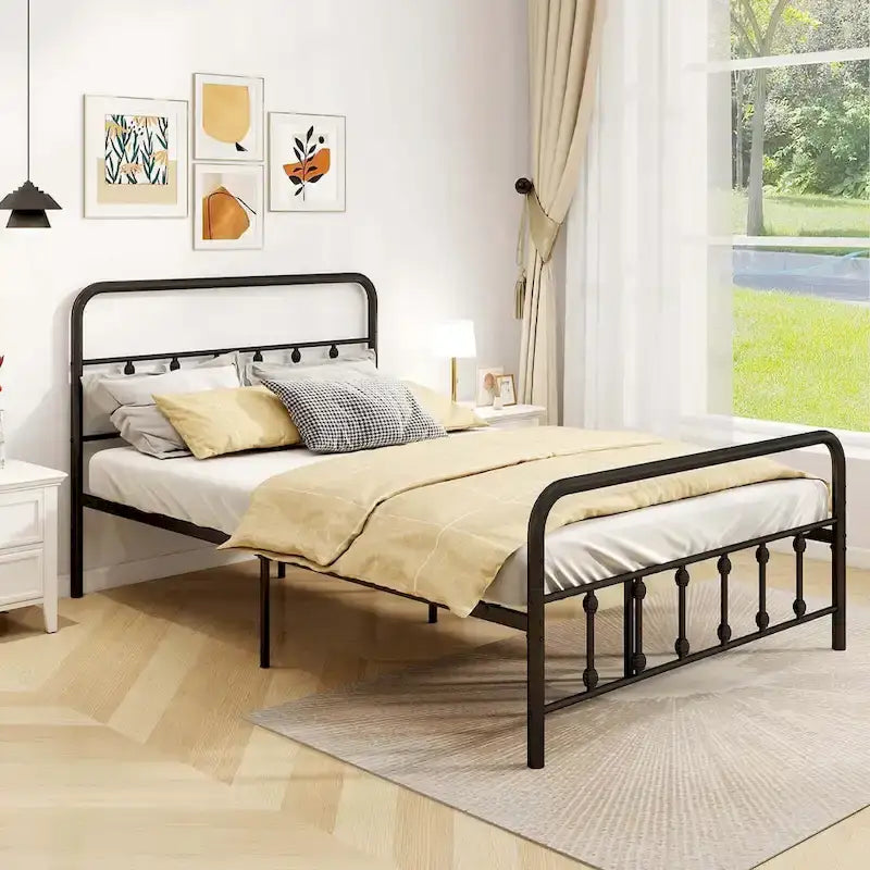 Struttura letto con testiera matrimoniale/queen/king con spazio sotto il letto