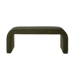 Set di 3 Panchine Moderne a U Pouf Teddy per Ingresso, Fondo Letto Camera da Letto, Set di 3 Piccoli Poggiapiedi Divano