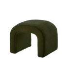 Set di 3 Panchine Moderne a U Pouf Teddy per Ingresso, Fondo Letto Camera da Letto, Set di 3 Piccoli Poggiapiedi Divano