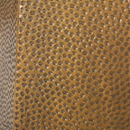 Tavolino laterale geometrico Pamsha in ferro martellato di
