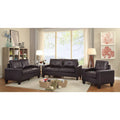 Divano dritto Newbury da 58 pollici con braccioli svasati in similpelle - 32 L x 58 P x 36 H