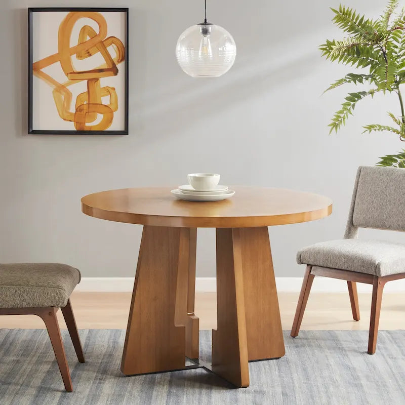   Kennedy 44  Round Dining Table - Pecan