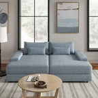 Divano Conradus Modren Oversize 57 con braccioli quadrati profondi di
