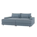 Divano Conradus Modren Oversize 57 con braccioli quadrati profondi di