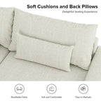 Divano Conradus Modren Oversize 57 con braccioli quadrati profondi di