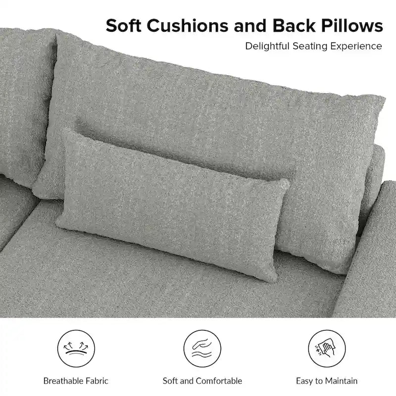 Divano Conradus Modren Oversize 57 con braccioli quadrati profondi di