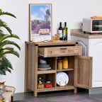 Mobile contenitore rustico con anta a scomparsa/Madia moderna stile "farmhouse" per cucina e sala da pranzo