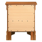 Comodino tradizionale Louis Philippe in legno con 2 cassetti