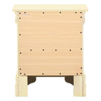 Comodino tradizionale Louis Philippe in legno con 2 cassetti