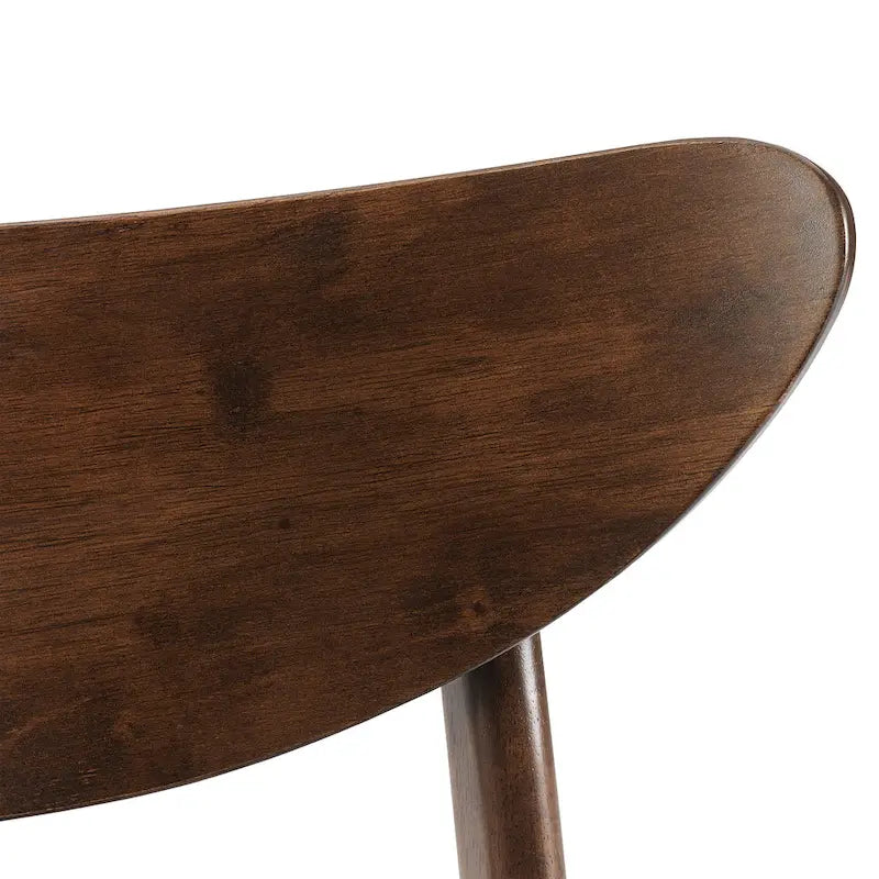 Set di 2 sedie da pranzo in legno con seduta imbottita - 33,25 H x 19,75 L x 19,75 P