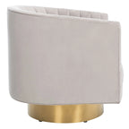 Poltrona a botte Couture Matejka girevole con canale trapuntato - 71 cm L x 79 cm P x 76 cm H - 71Lx79Px76A