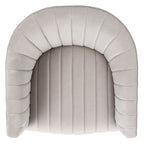 Poltrona a botte Couture Matejka girevole con canale trapuntato - 71 cm L x 79 cm P x 76 cm H - 71Lx79Px76A