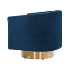 Poltrona a botte Couture Matejka girevole con canale trapuntato - 71 cm L x 79 cm P x 76 cm H - 71Lx79Px76A