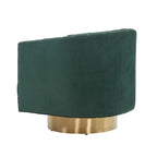Poltrona a botte Couture Matejka girevole con canale trapuntato - 71 cm L x 79 cm P x 76 cm H - 71Lx79Px76A