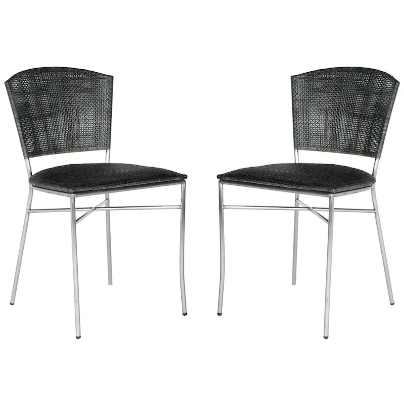 Sedia da pranzo nera (set da 2) - 17,5 x 21,8 x 33,3 - 18L x 22P x 33A