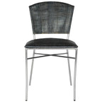 Sedia da pranzo nera (set da 2) - 17,5 x 21,8 x 33,3 - 18L x 22P x 33A