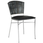 Sedia da pranzo nera (set da 2) - 17,5 x 21,8 x 33,3 - 18L x 22P x 33A