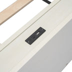 Struttura letto a piattaforma una piazza e mezza con porte USB