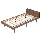 Struttura letto a piattaforma una piazza e mezza con porte USB