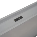 Struttura letto a piattaforma una piazza e mezza con porte USB