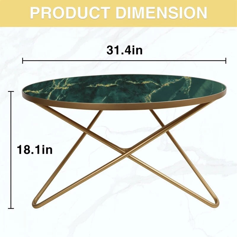 Tavolino da Caffè Rotondo - 31.5 P x 31.5 L x 18 A