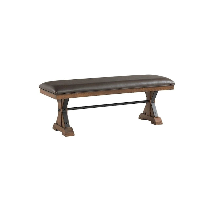 Panca Sette Brown con cuscino