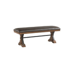 Panca Sette Brown con cuscino