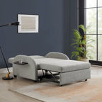 Letto convertibile largo imbottito Scarboro grigio