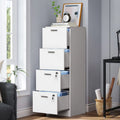   51 H 4 Drawers File Cabinet Lockable Vertical Storage Cabinet for Home Office